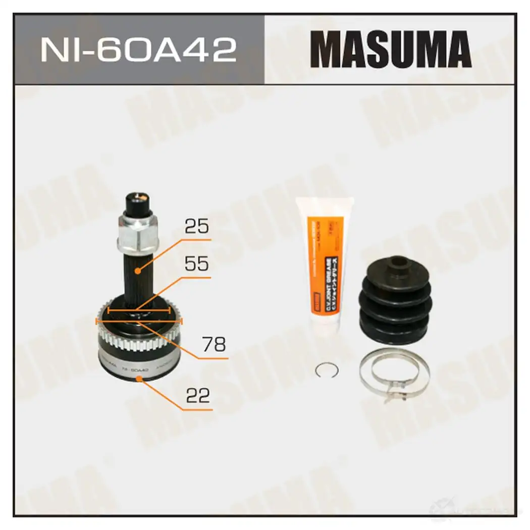 ШРУС наружный MASUMA NI-60A42 1422879764 JCYV1 D
