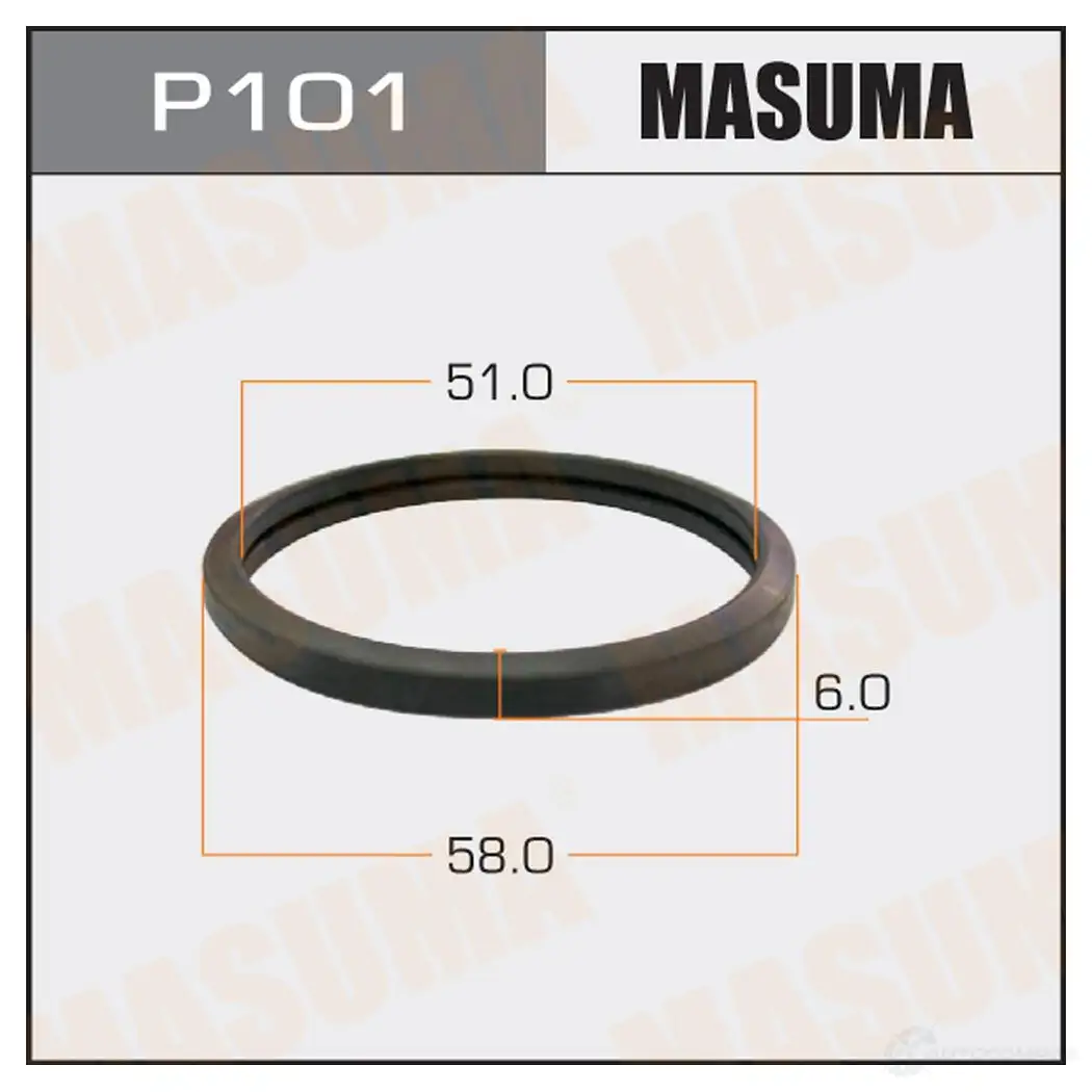Прокладка термостата MASUMA 1422884950 P101 0PJSR N9 изображение 0