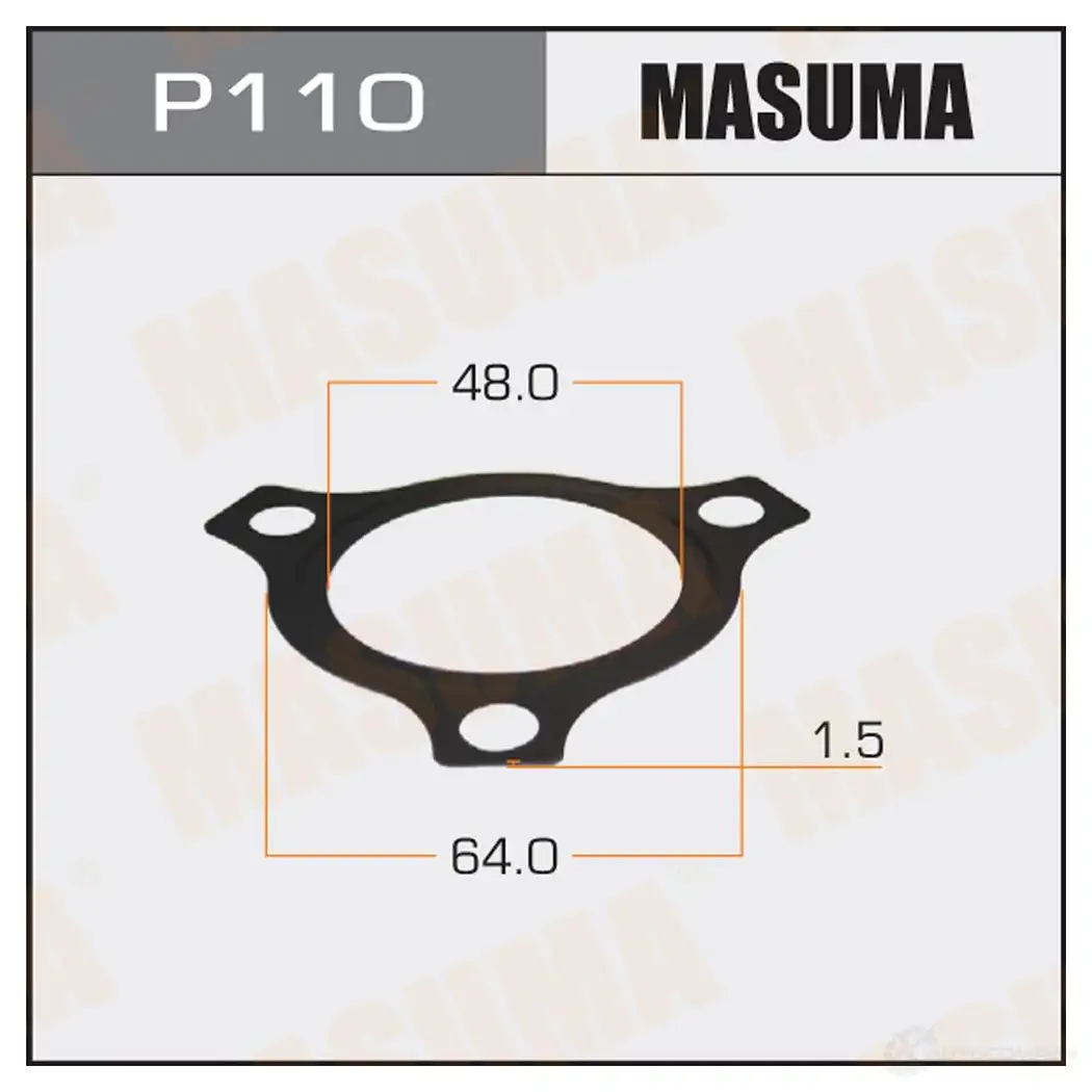 Прокладка термостата MASUMA 1422884945 P110 UE69UK 5 изображение 0