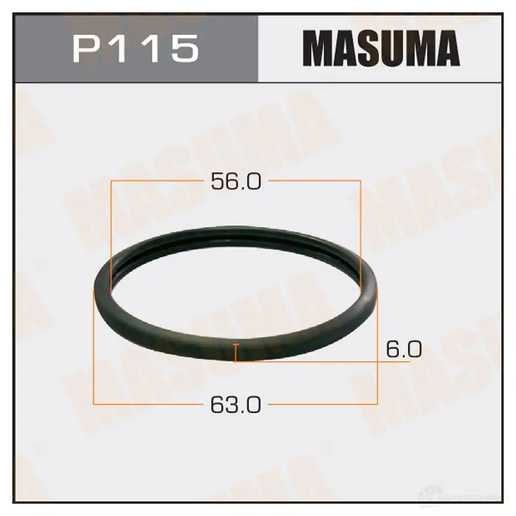 Прокладка термостата MASUMA P115 CU2 O6B 1422884941 изображение 0