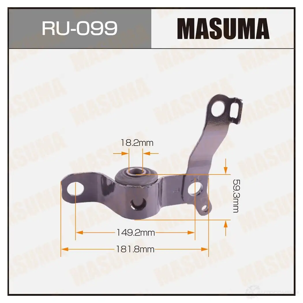 Сайлентблок MASUMA RU-099 1422879084 N OKRLA