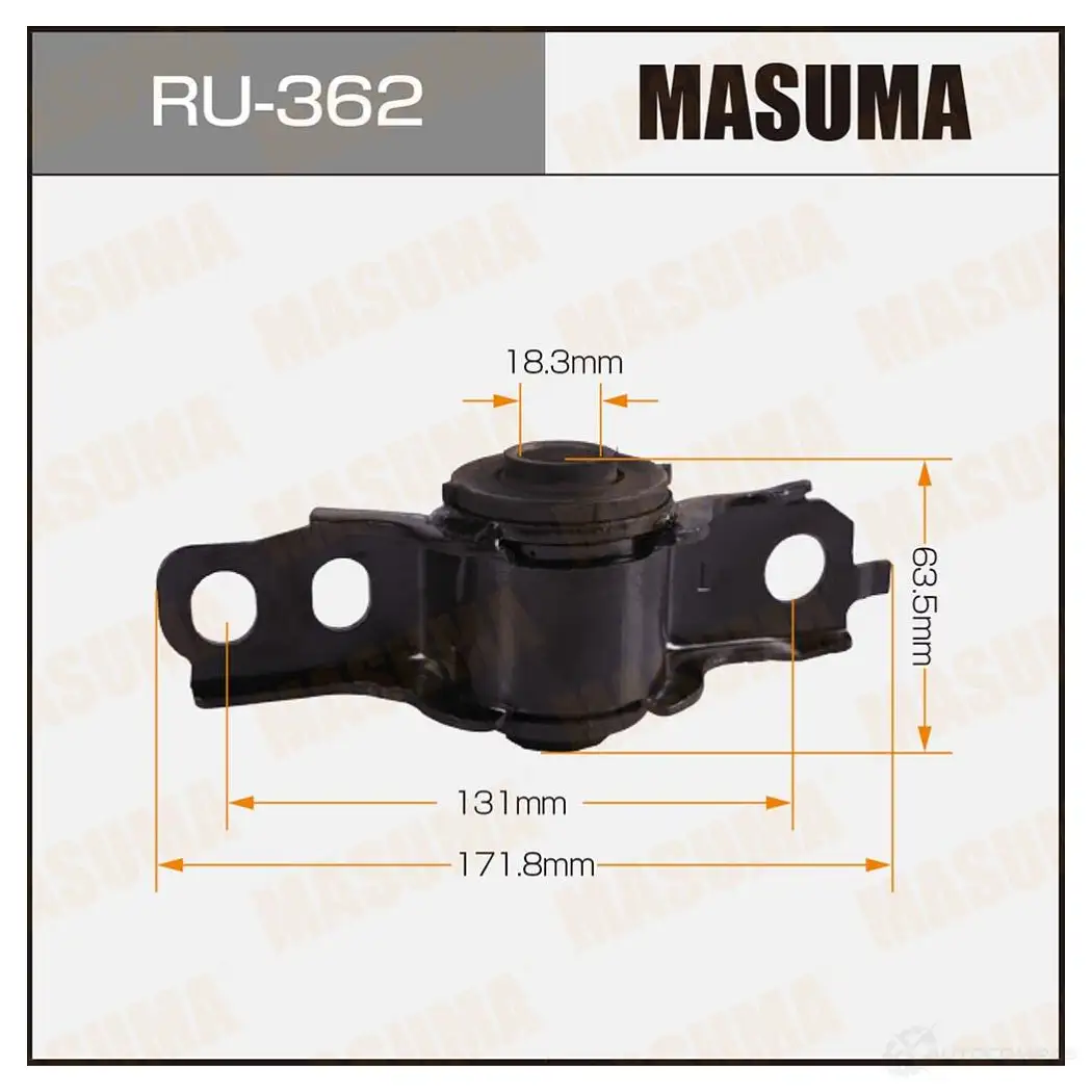 Сайлентблок MASUMA 1422881106 RU-362 9EDD2 0 изображение 0