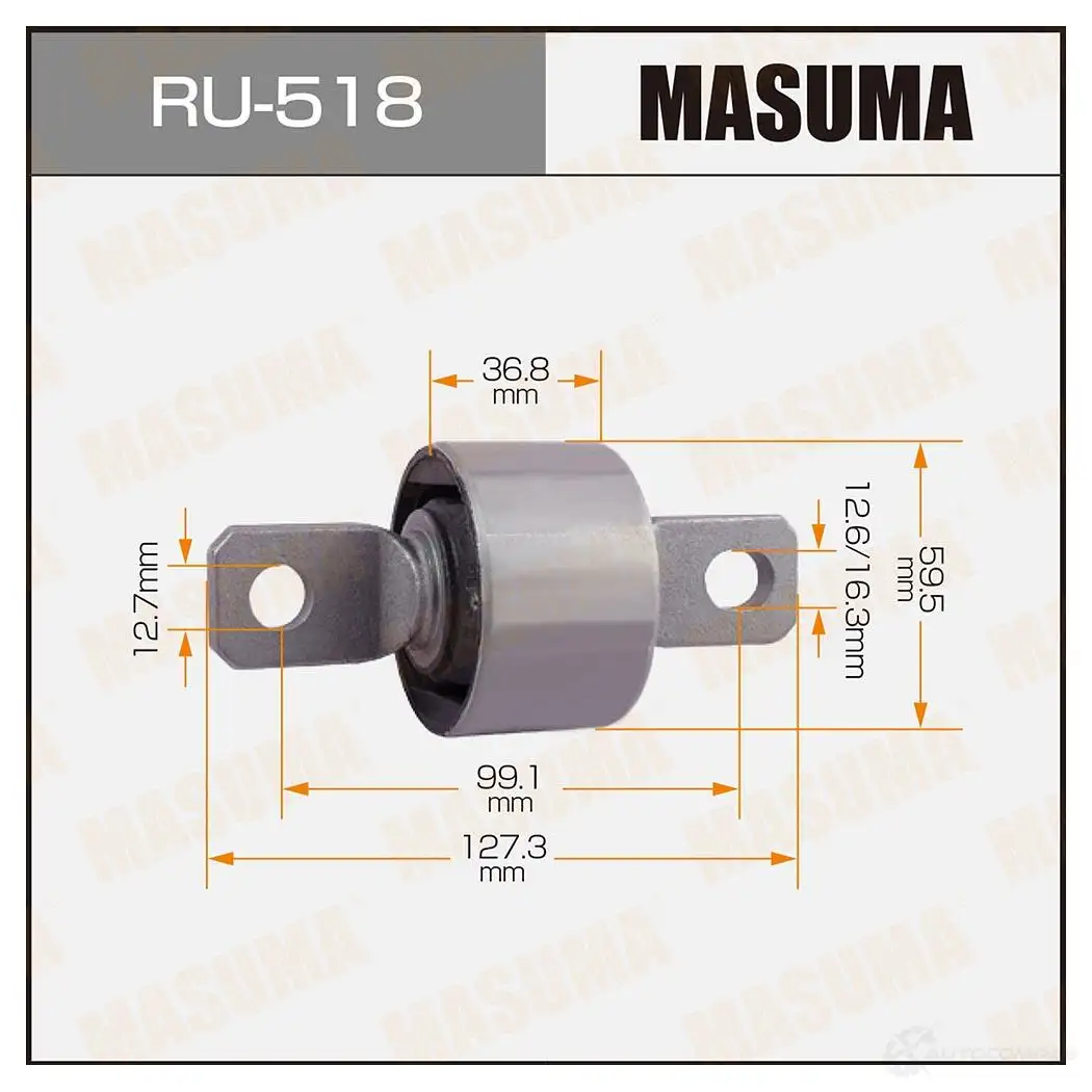 Сайлентблок MASUMA RU-518 L968 1 1422880813 изображение 0