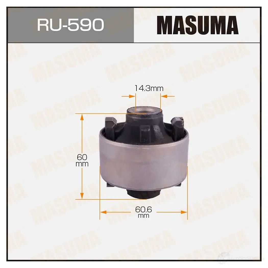 Сайлентблок MASUMA 4Q 57X 1422880681 RU-590 изображение 0