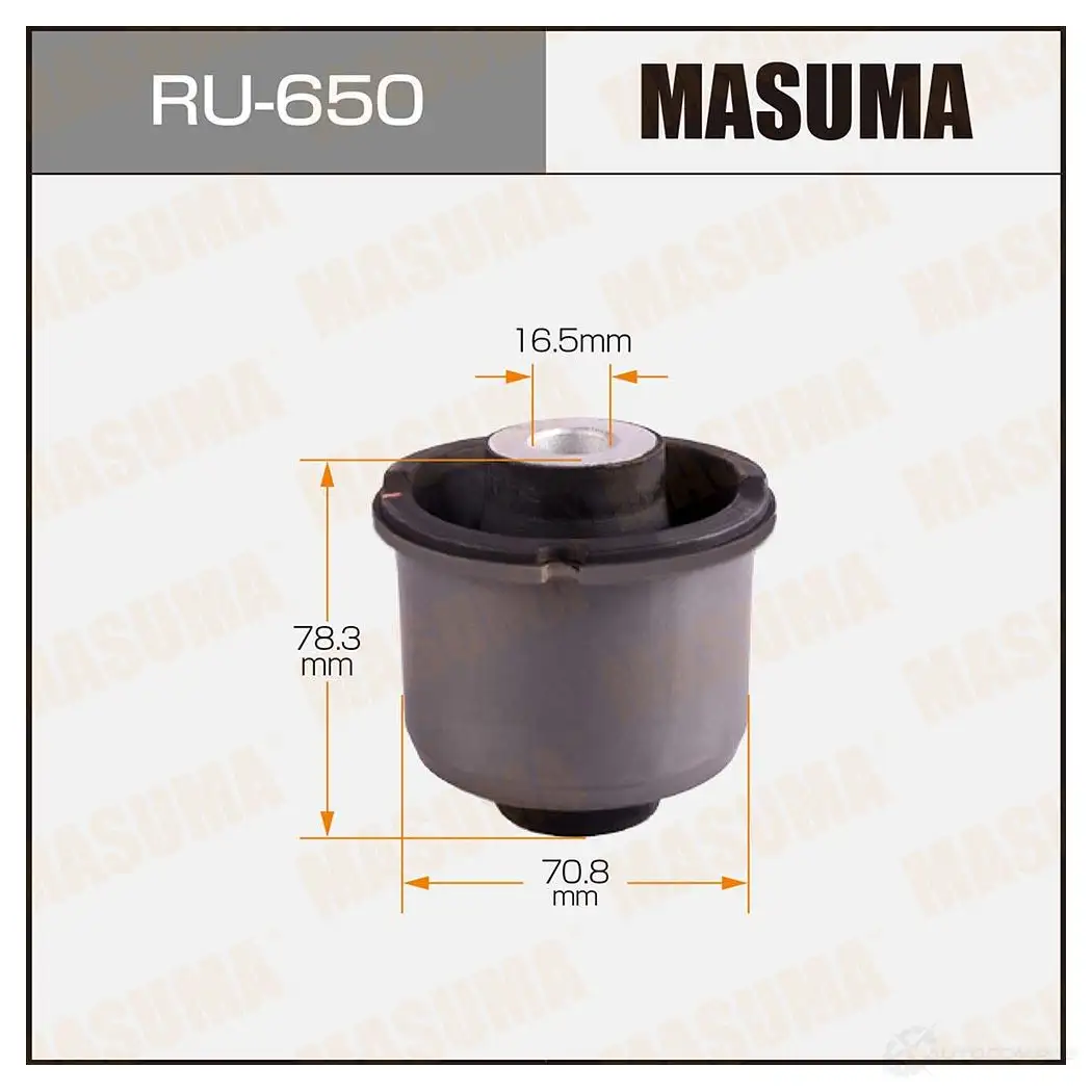 Сайлентблок MASUMA 1422881052 RU-650 Z1F J0P изображение 0
