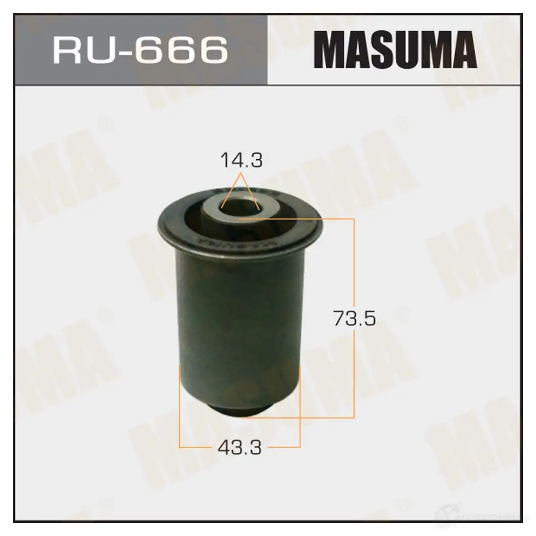 Сайлентблок MASUMA RU-666 1422879246 PE J16 изображение 0
