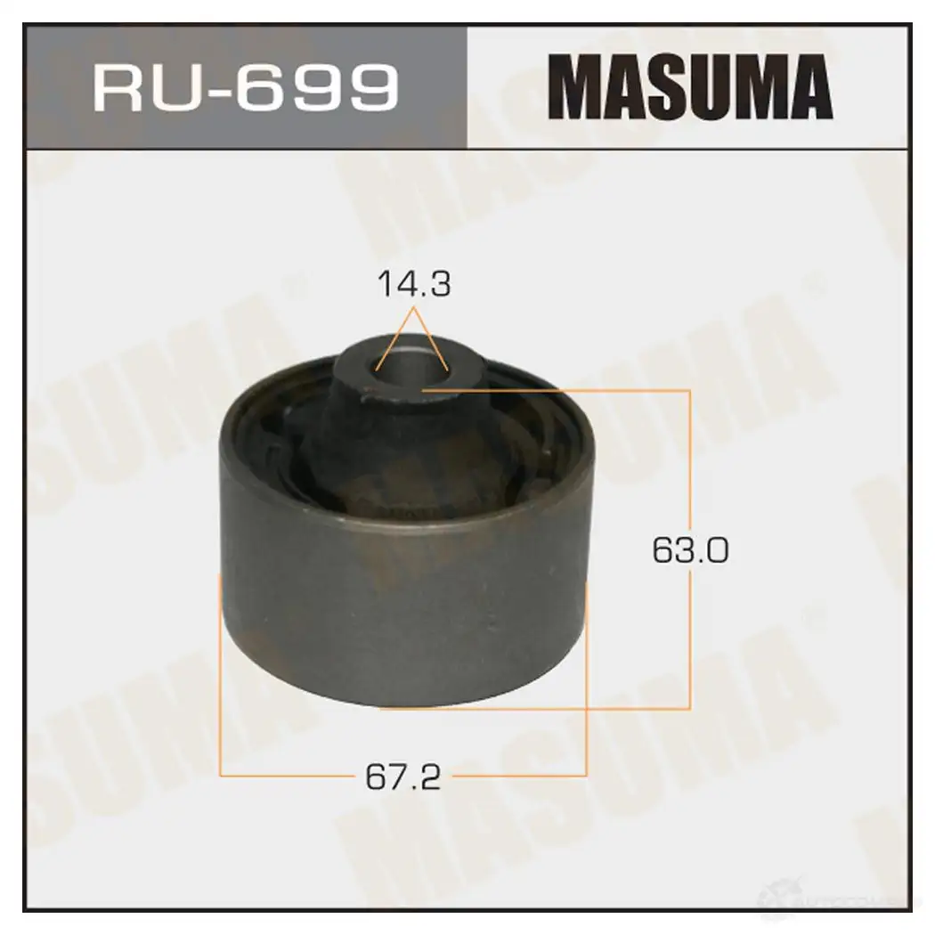 Сайлентблок MASUMA 1422880658 4JES V8Y RU-699 изображение 0