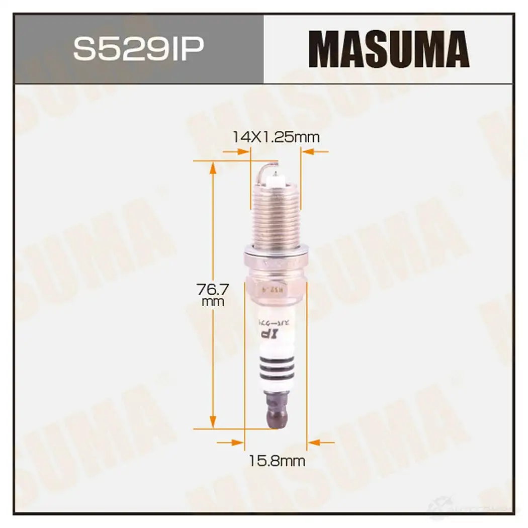 Свеча зажигания иридий+платина IFR6T11 MASUMA G1SA4 CX 1439698931 S529IP изображение 0