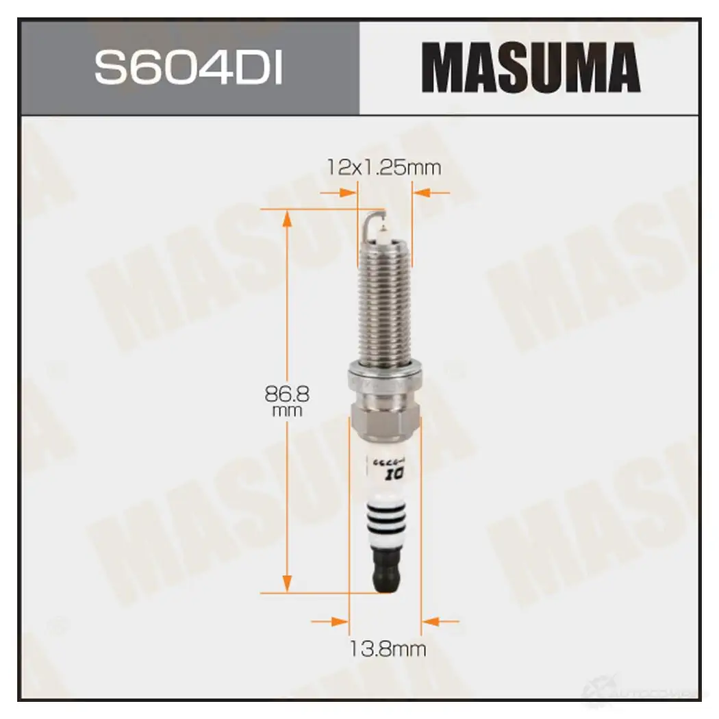Свеча зажигания иридий+иридий DILKAR7D11H MASUMA S604DI 1439698935 J QL1QV - Изображение 1