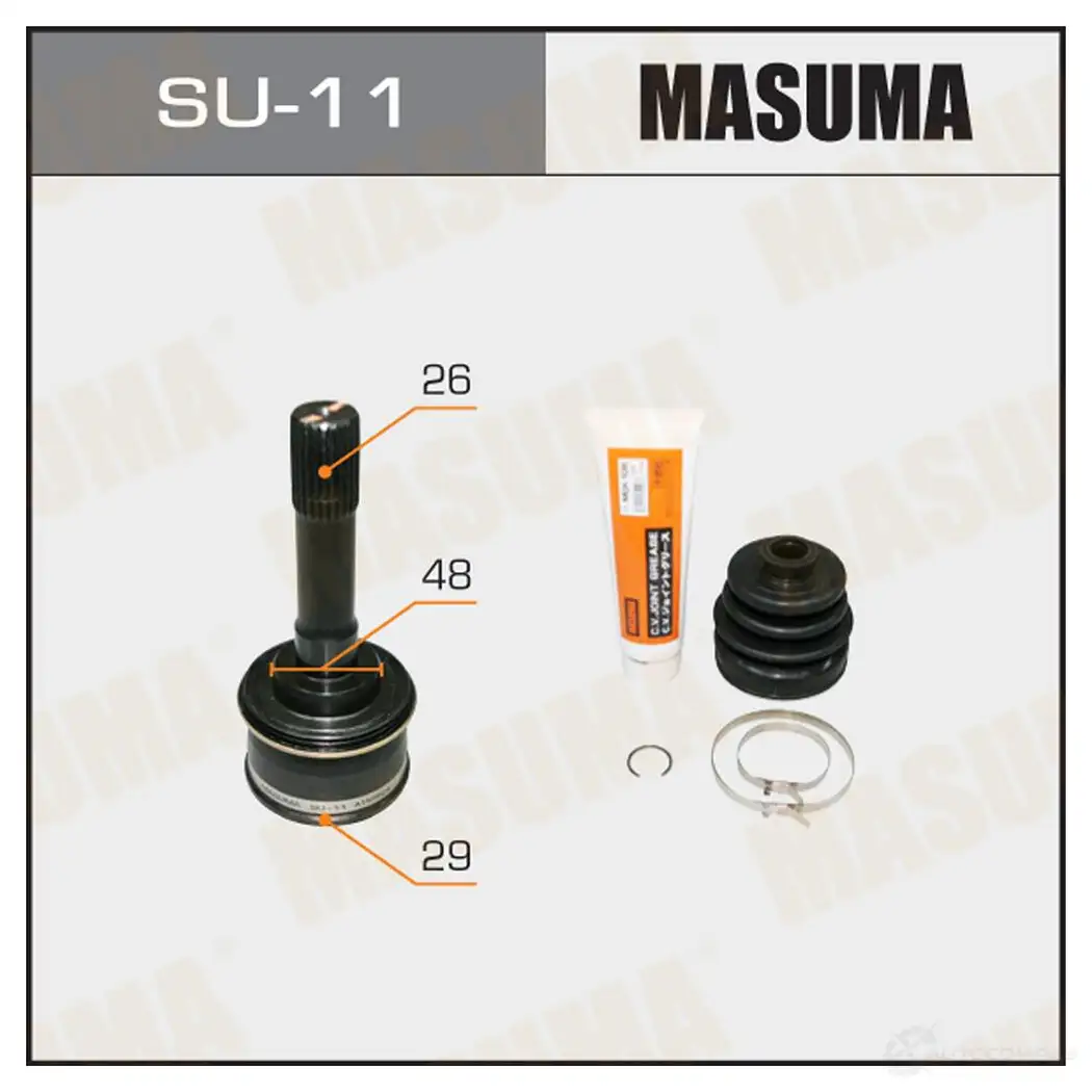 ШРУС наружный MASUMA 1422879301 V 5DPWK SU-11 изображение 0