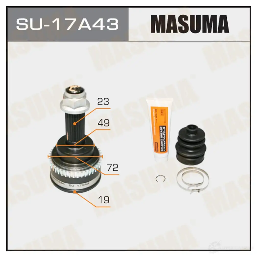 ШРУС наружный MASUMA 1422879300 6K R6E SU-17A43 изображение 0