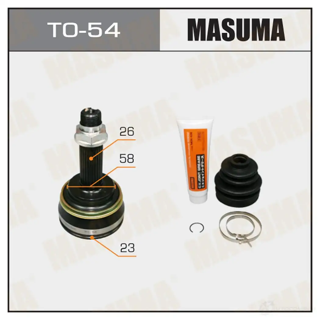 ШРУС наружный MASUMA TO-54 CUG K8 1422879935 изображение 0