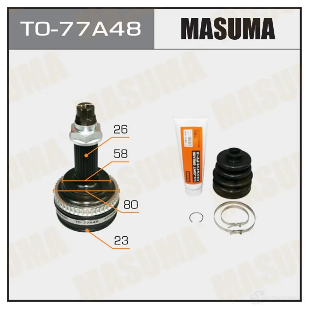 ШРУС наружный MASUMA TO-77A48 SLE P8 1422879732
