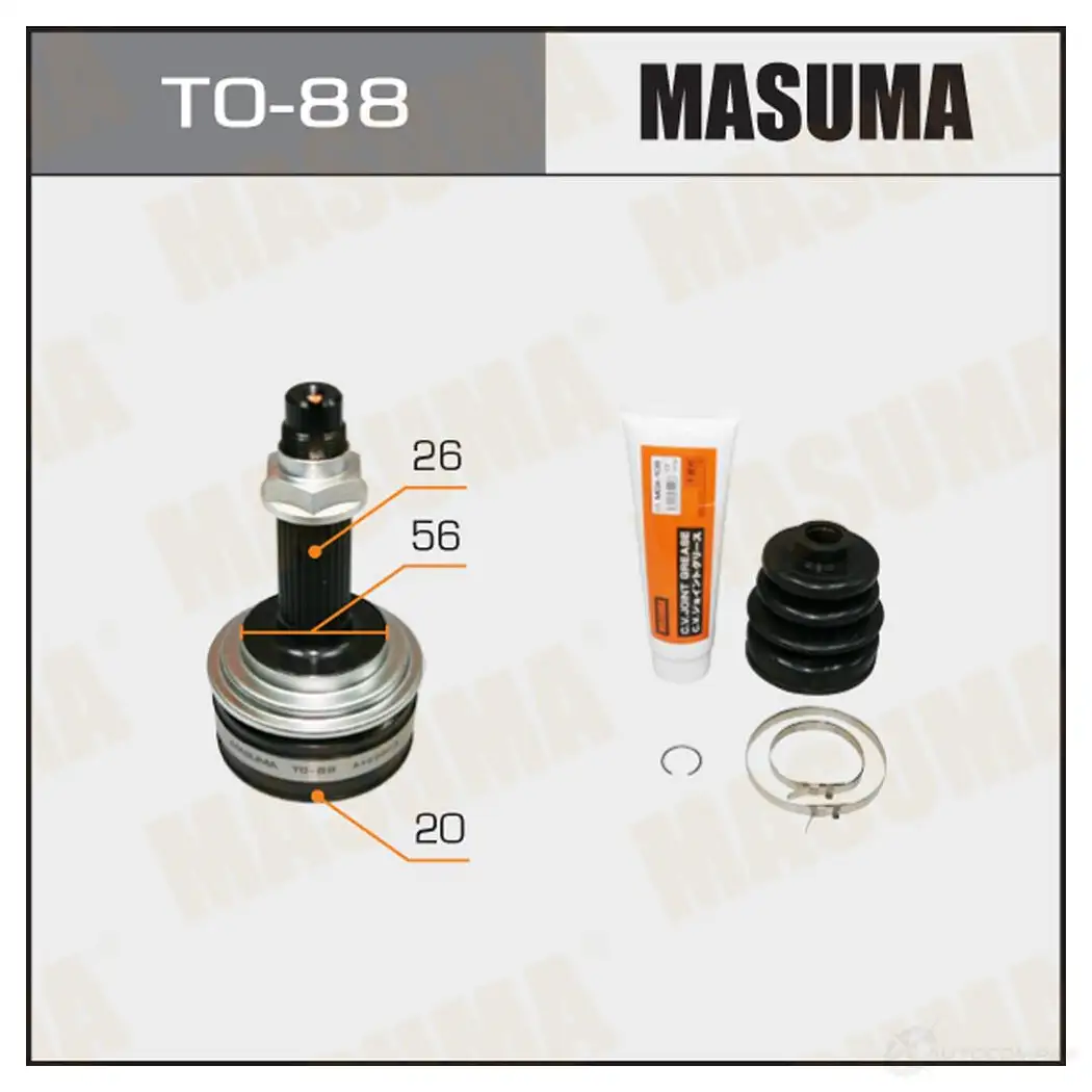 ШРУС наружный MASUMA TO-88 VIPN I 1422879729 изображение 0