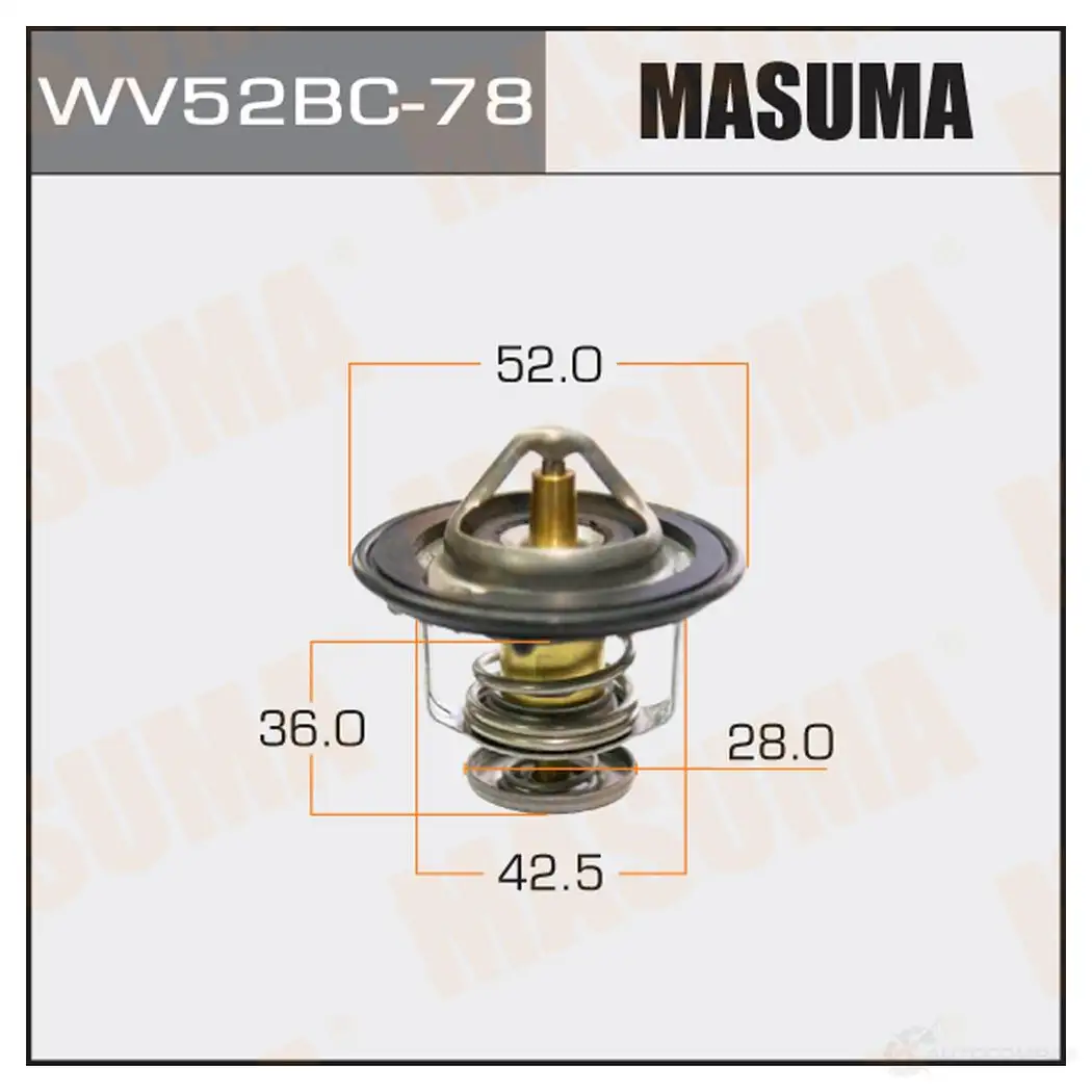 Термостат MASUMA 1422884887 WV52BC-78 JOL QSW изображение 0