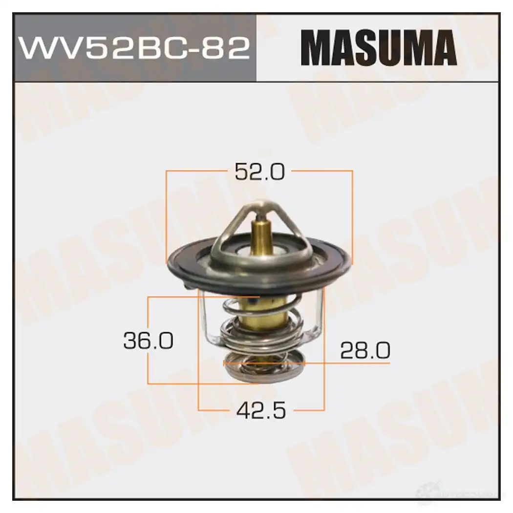 Термостат MASUMA WV52BC-82 1422884886 W751 4 изображение 0