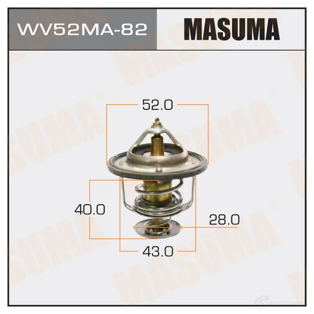 Термостат MASUMA WV52MA-82 1422884883 NQ JZ4X изображение 0