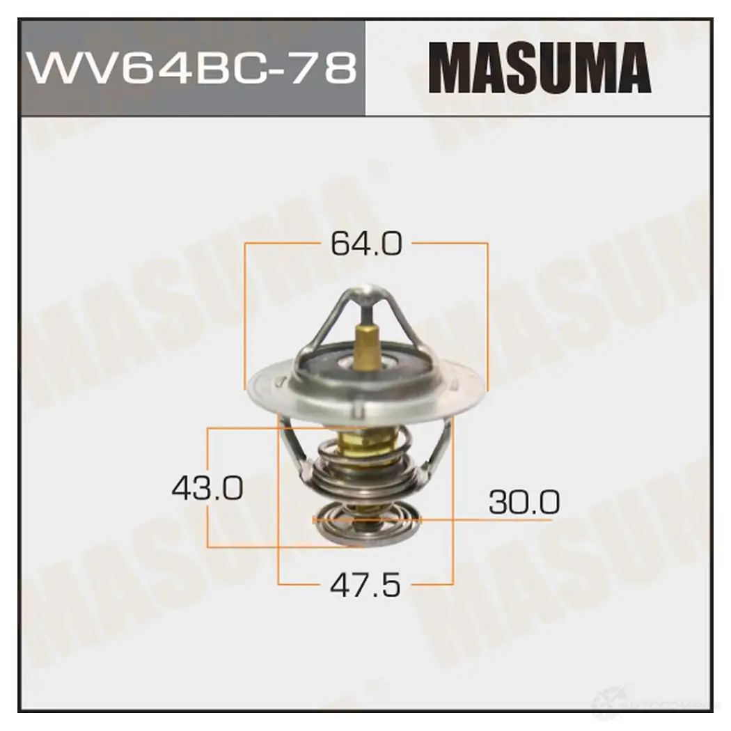 Термостат MASUMA WV64BC-78 1422884957 YV Z3E изображение 0