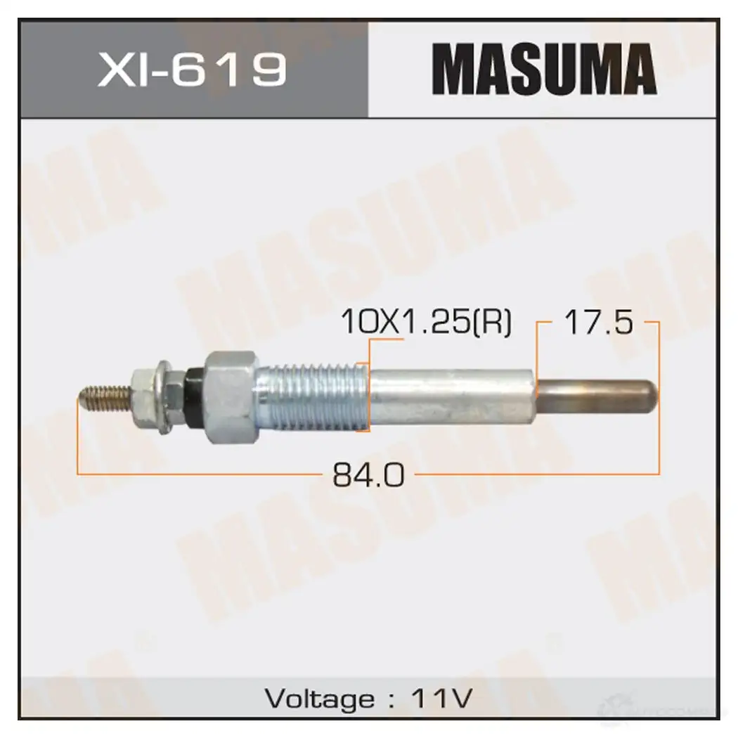 Свеча накаливания MASUMA V V0TDW XI-619 1422887671 изображение 0