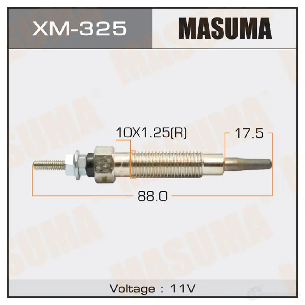 Свеча накаливания MASUMA XM-325 7D9X SL 1422887699 изображение 0