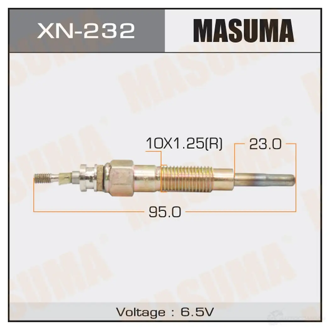 Свеча накаливания MASUMA V 7QBU 1422887688 XN-232 изображение 0