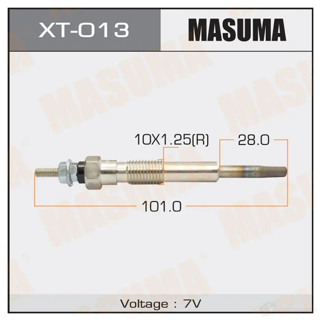 Свеча накаливания MASUMA XT-013 AR0 L79N 1422887678 изображение 0