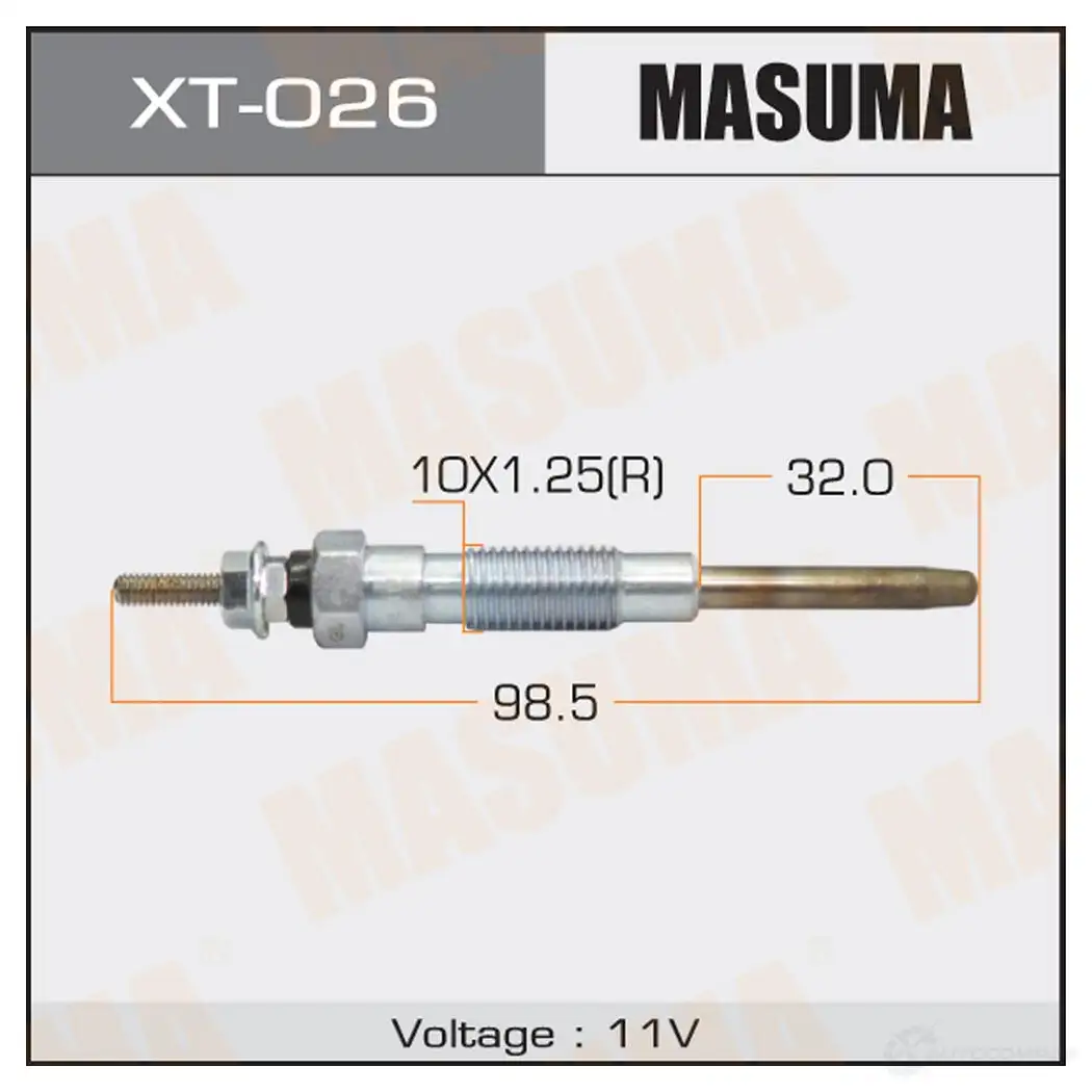 Свеча накаливания MASUMA ND5B E XT-026 1422887683 изображение 0