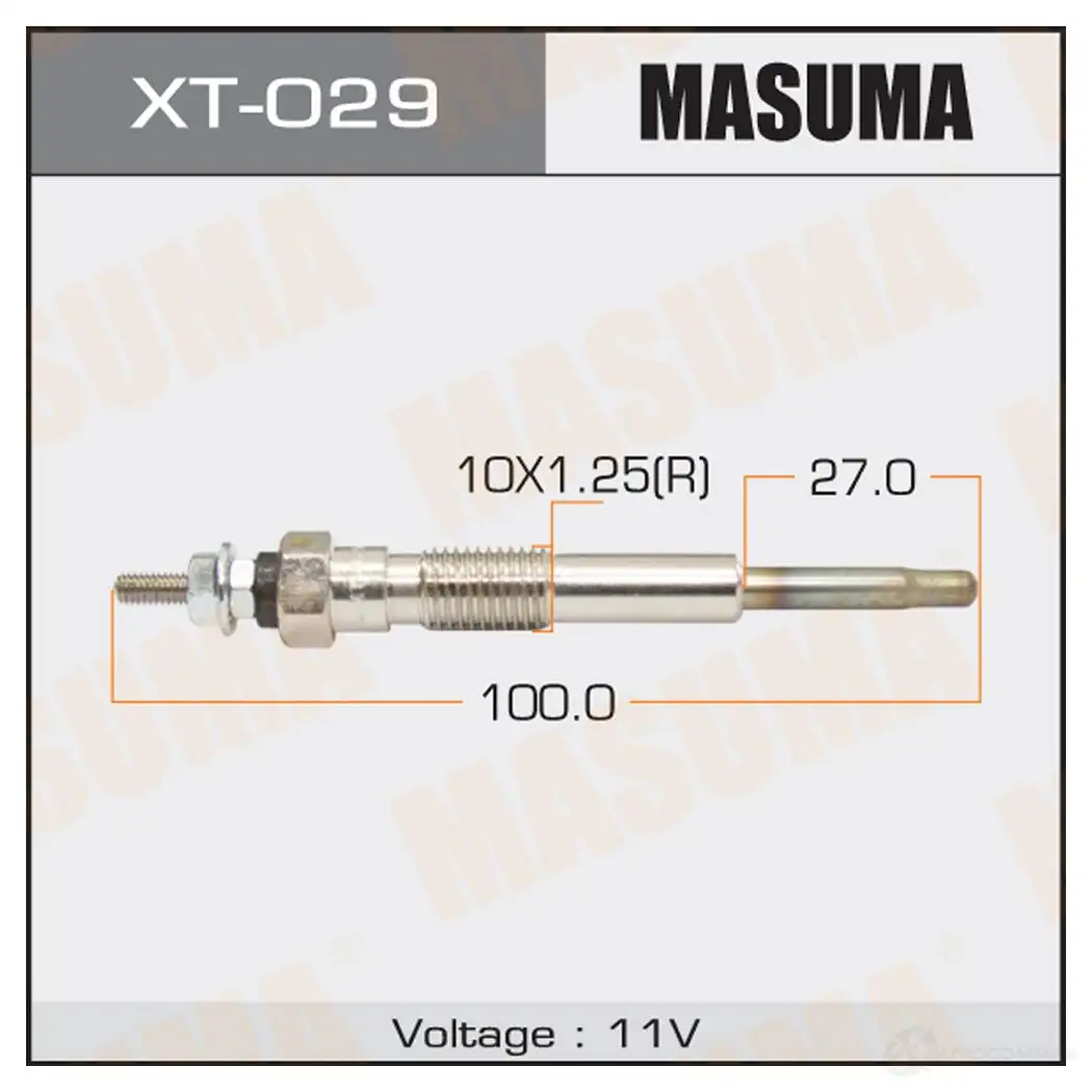 Свеча накаливания MASUMA XT-029 I IX28H 1422887719 изображение 0