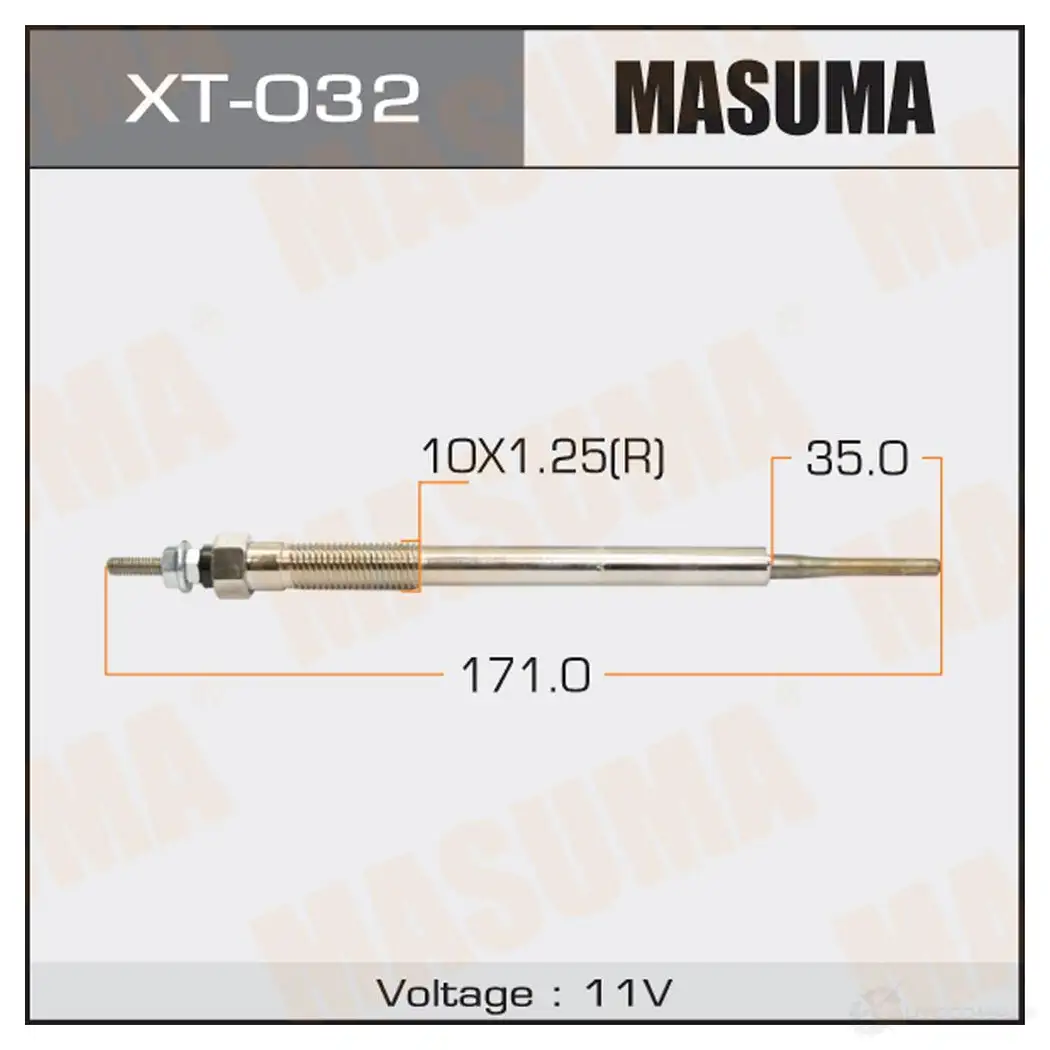 Свеча накаливания MASUMA 1422887717 6SX TZD XT-032 изображение 0