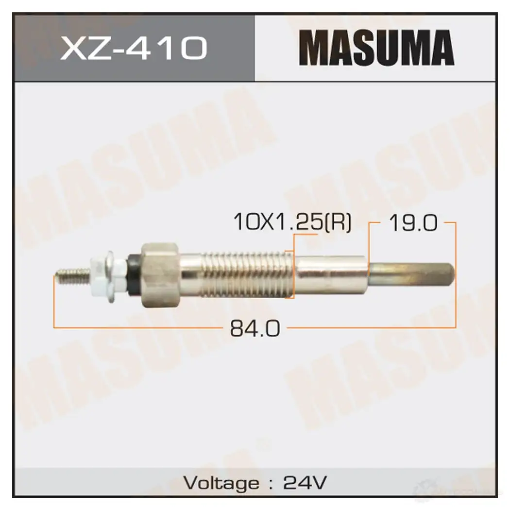 Свеча накаливания MASUMA XZ-410 01 P8C 1422887709 изображение 0