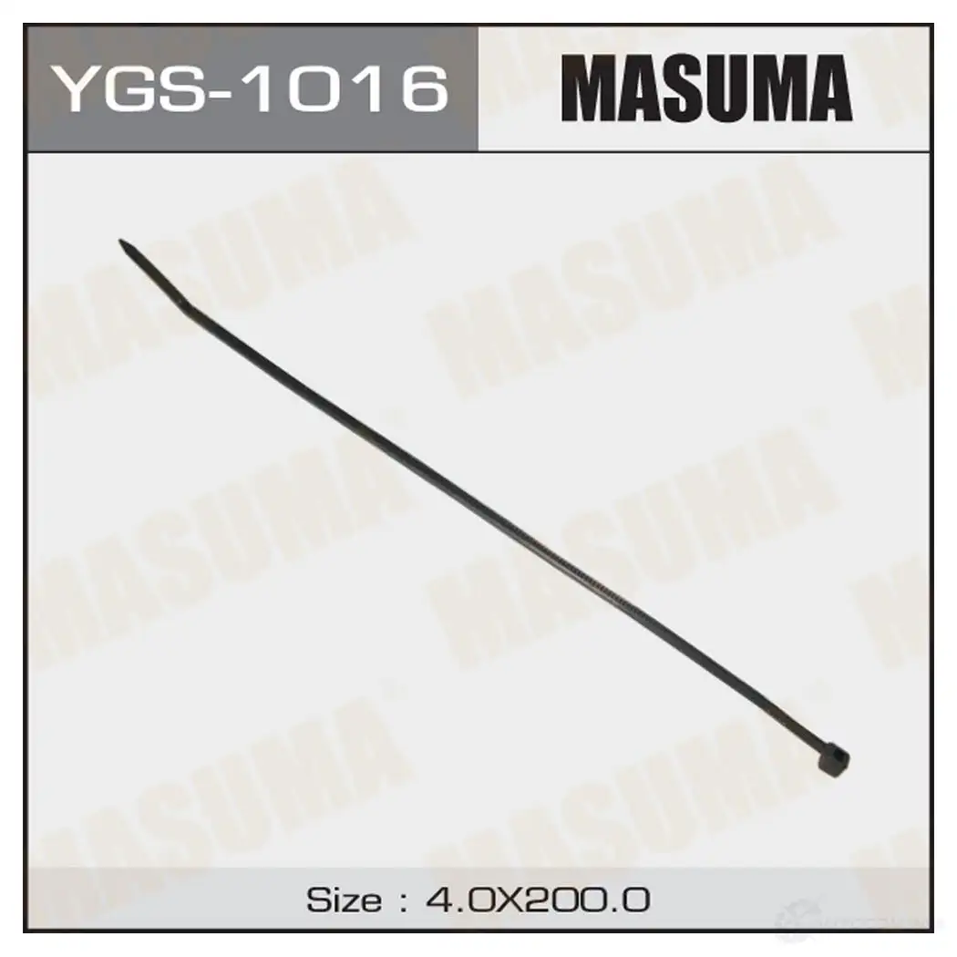 Хомут пластиковый черный 4х200 (уп.100шт) MASUMA 2F810S 1422885677 UI H8FL YGS1016 изображение 0