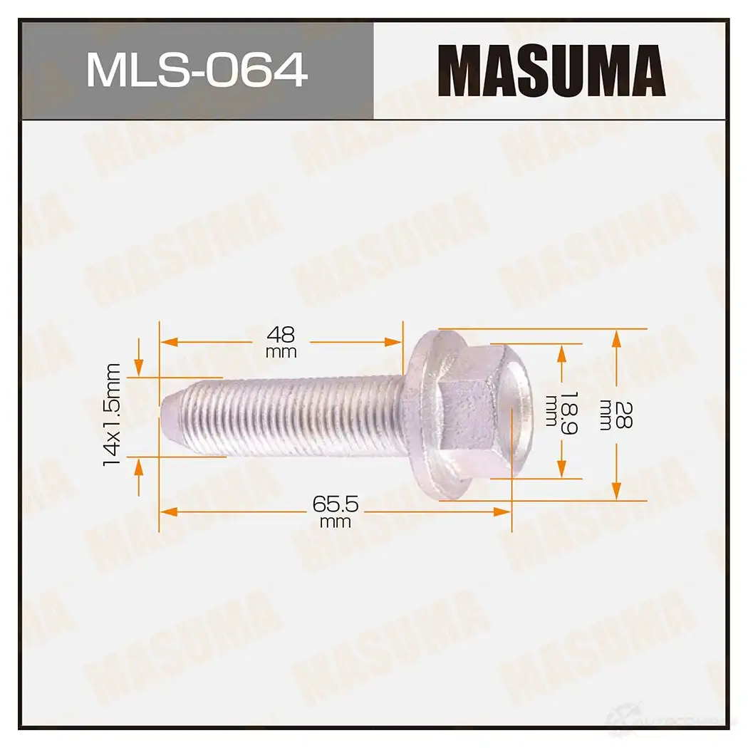 Болт стойки (сервисный) MASUMA MLS-064 0FPPA 28 1422883076 изображение 0