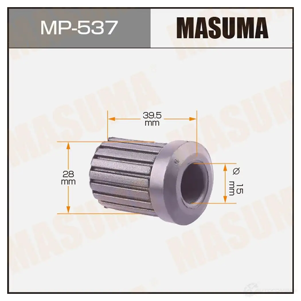 Втулка резиновая MASUMA MP-537 39760 FK 1422883171 изображение 0