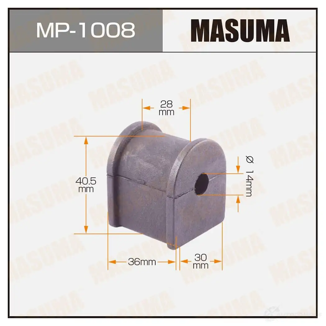 Втулка стабилизатора MASUMA R2 VIC 1422883482 MP-1008 изображение 0