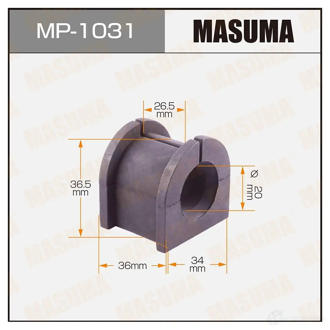 Втулка стабилизатора MASUMA YY0DT P 1422883368 MP-1031 изображение 0