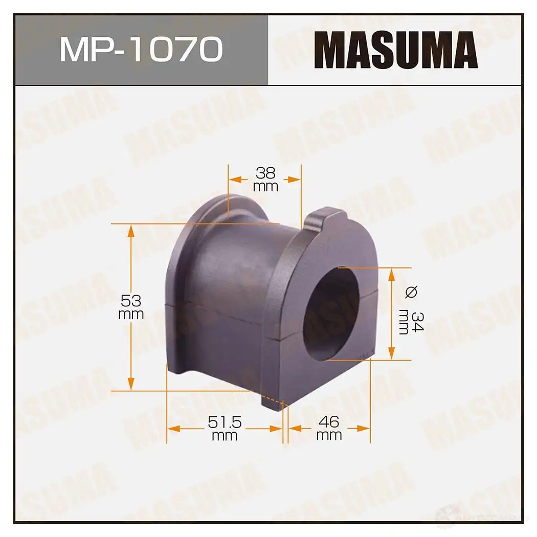 Втулка стабилизатора MASUMA 1422883461 MP-1070 O5KO Z изображение 0