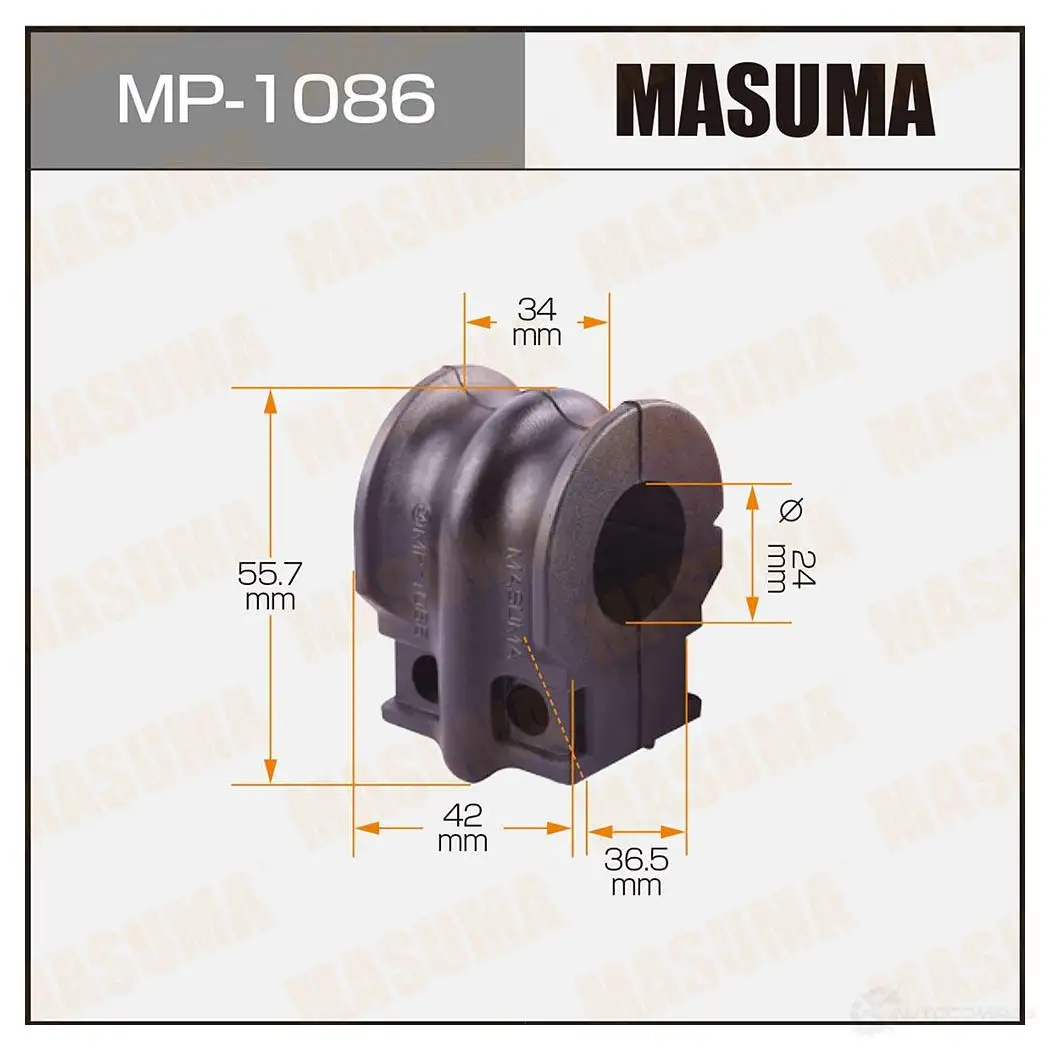 Втулка стабилизатора MASUMA 1422883452 8 1Z0JL MP-1086 изображение 0
