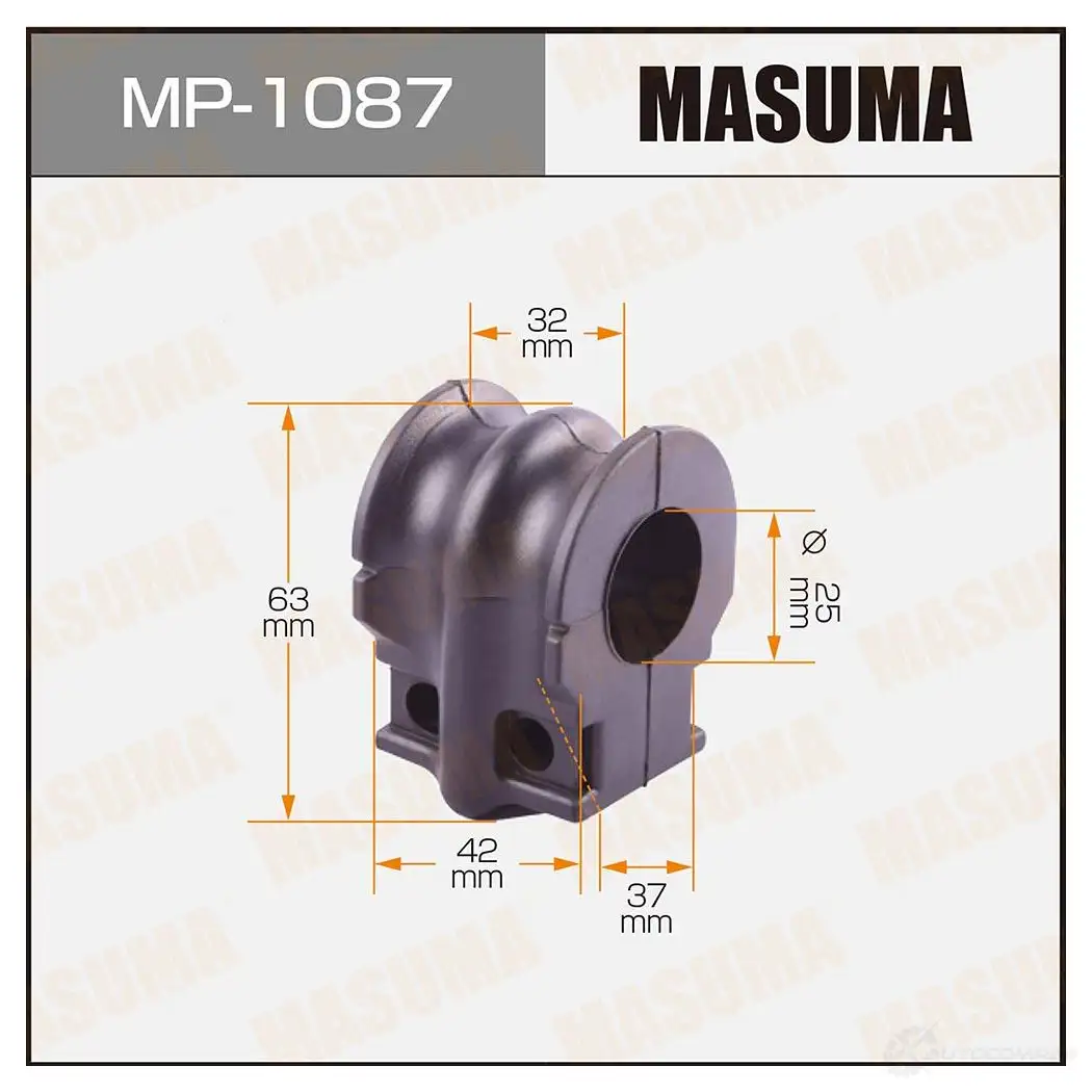 Втулка стабилизатора MASUMA MP-1087 1422883451 RCZ RRXT изображение 0