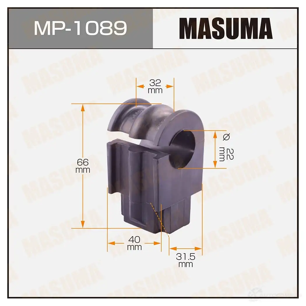 Втулка стабилизатора MASUMA 1422883449 3 LGQR MP-1089 изображение 0