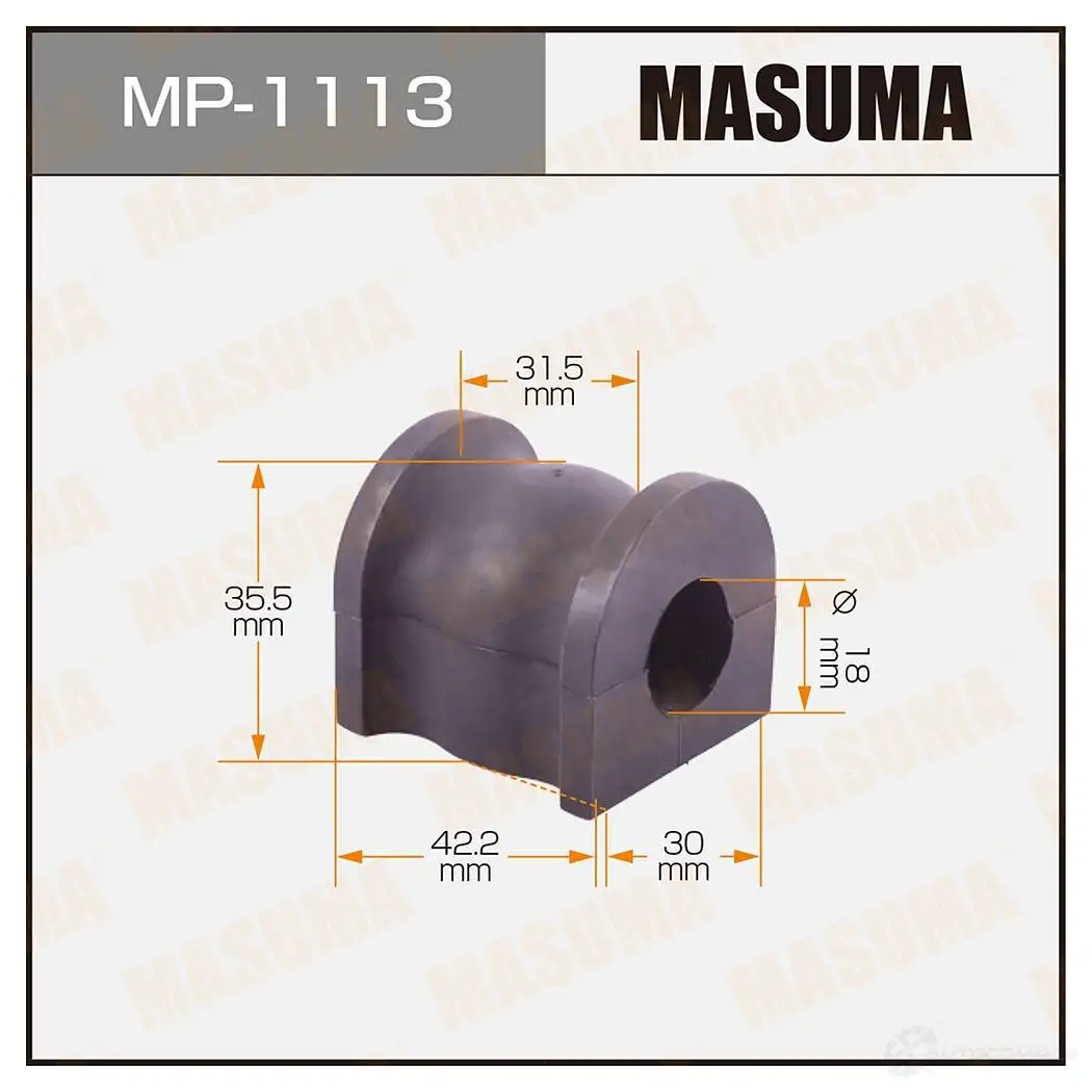 Втулка стабилизатора MASUMA MP-1113 1422883381 F5ST5C H изображение 0