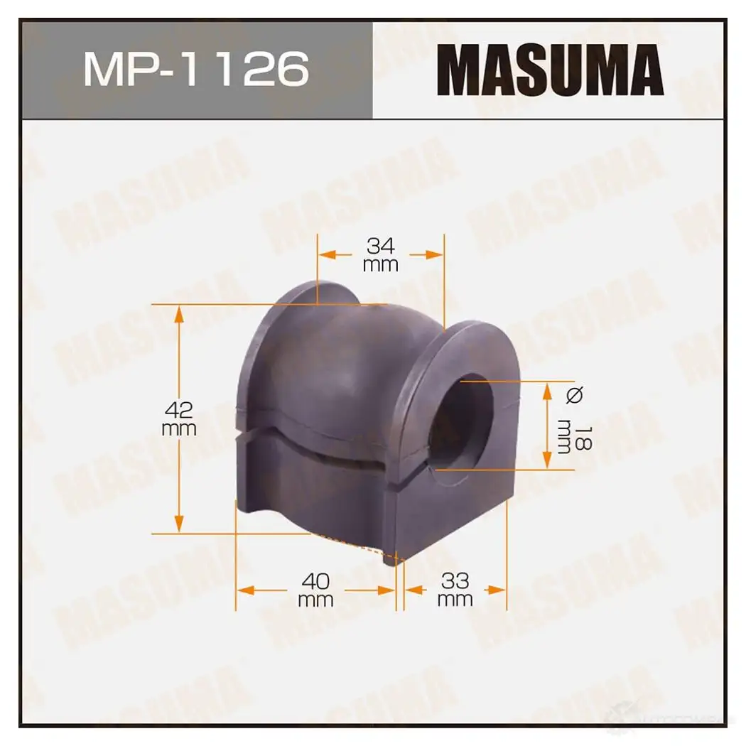 Втулка стабилизатора MASUMA 1422883407 MP-1126 SNFR 7N