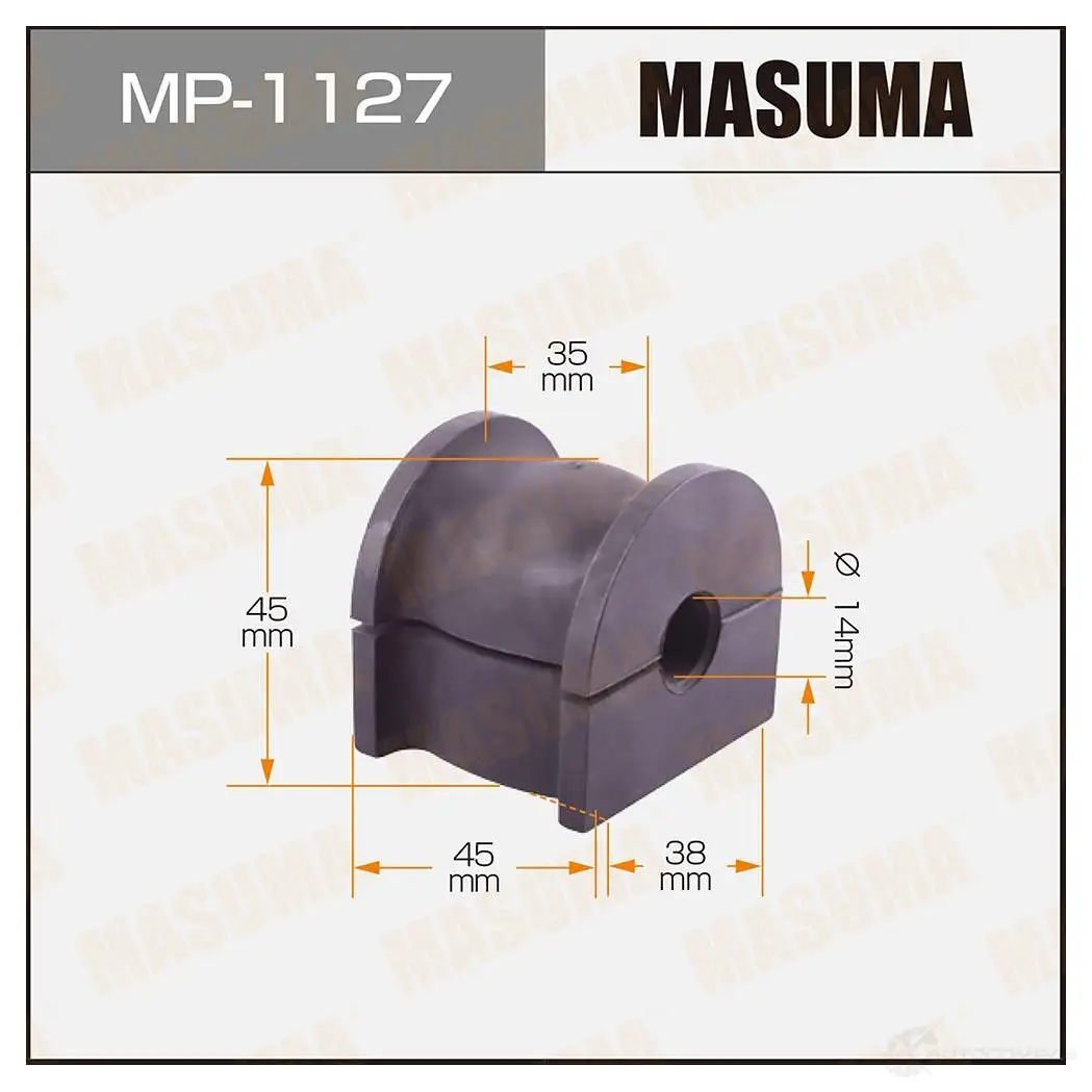 Втулка стабилизатора MASUMA 1422883406 R YURF2 MP-1127 изображение 0
