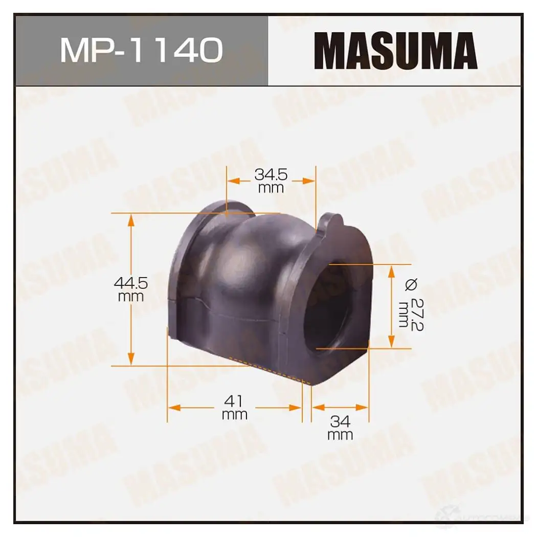 Втулка стабилизатора MASUMA 1422883380 MP-1140 2UJ AB изображение 0