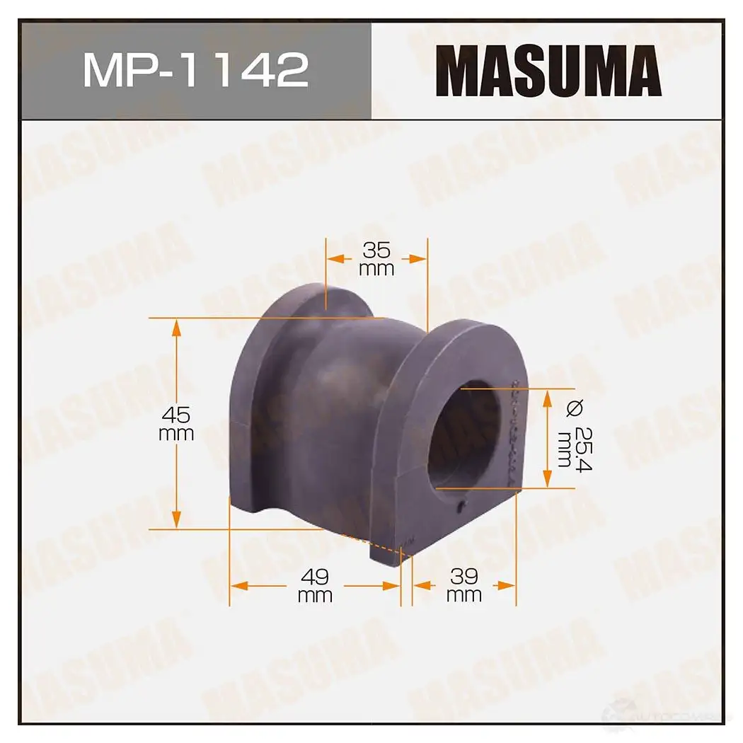 Втулка стабилизатора MASUMA 4 XVAQOY 1422883428 MP-1142