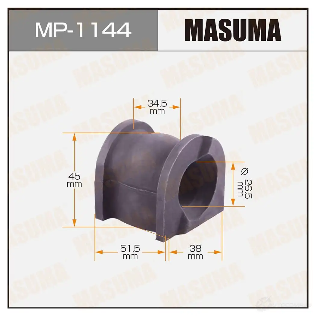 Втулка стабилизатора MASUMA 0AIL W 1422883426 MP-1144 изображение 0