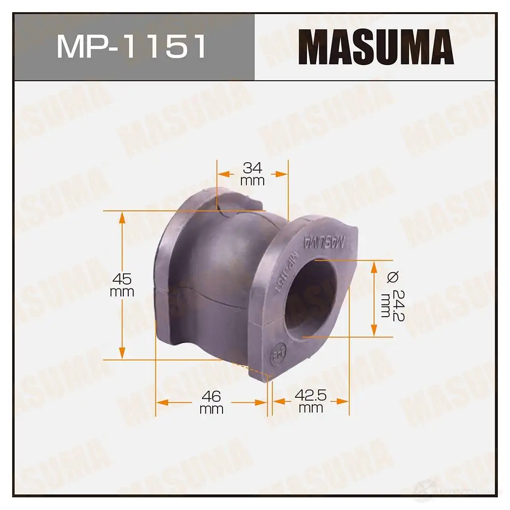 Втулка стабилизатора MASUMA MP-1151 KHHYUX Q 1422883423 изображение 0