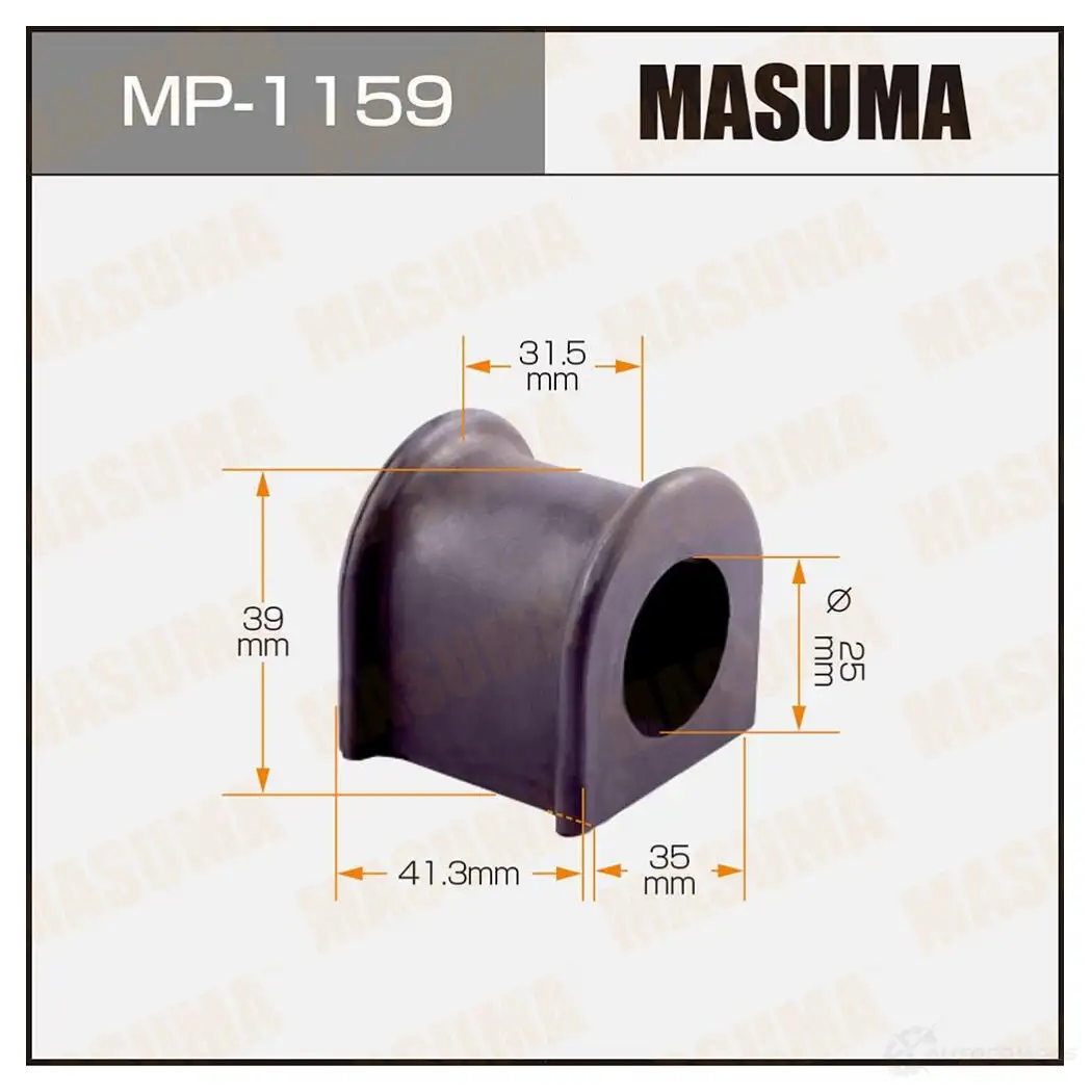 Втулка стабилизатора MASUMA 1422883565 MP-1159 5 UGWS изображение 0