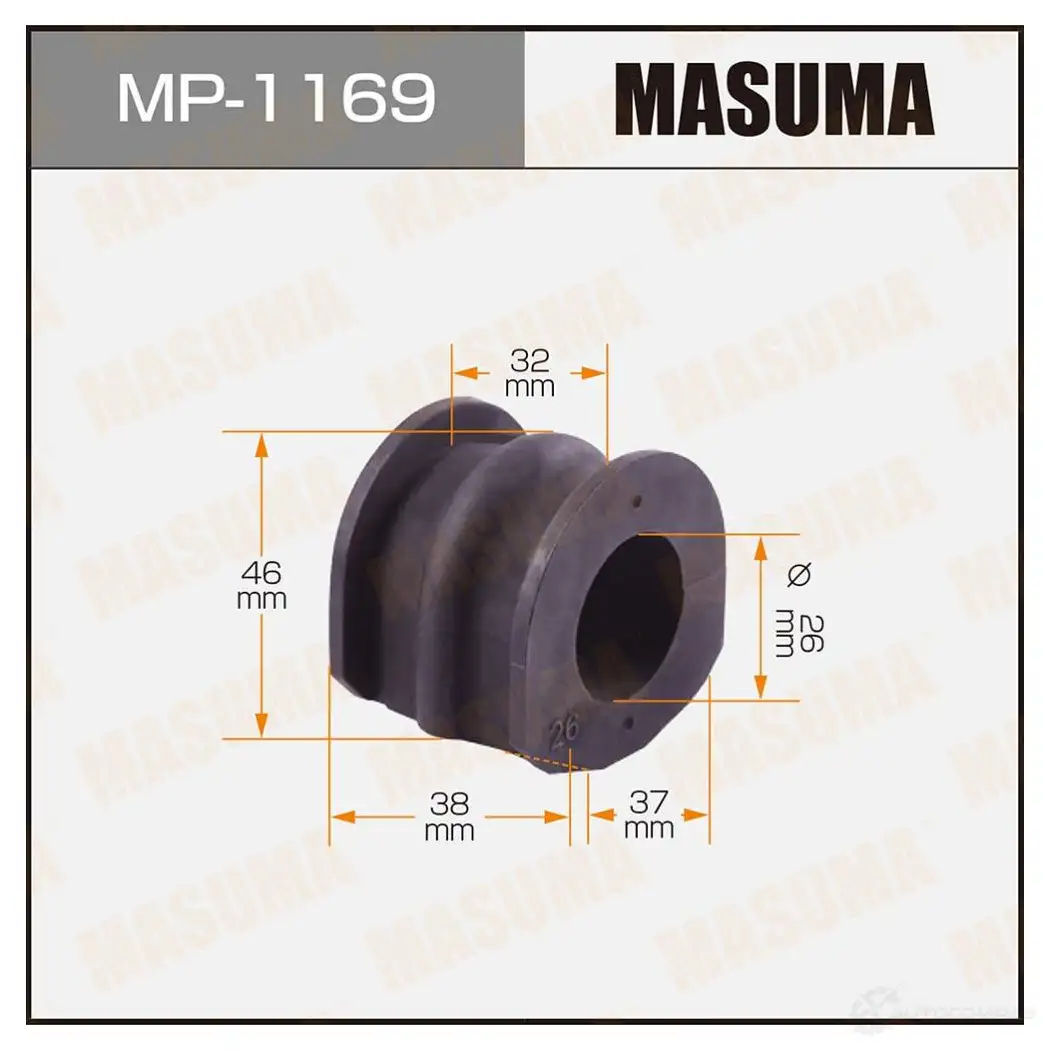 Втулка стабилизатора MASUMA 1422883446 Z C2DEJK MP-1169 изображение 0