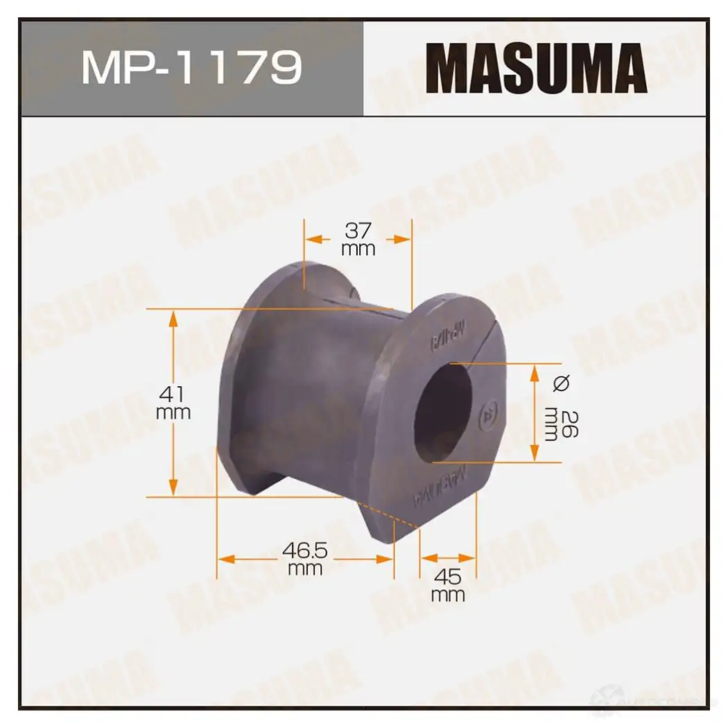 Втулка стабилизатора MASUMA 1422883563 MP-1179 Q EI86 изображение 0
