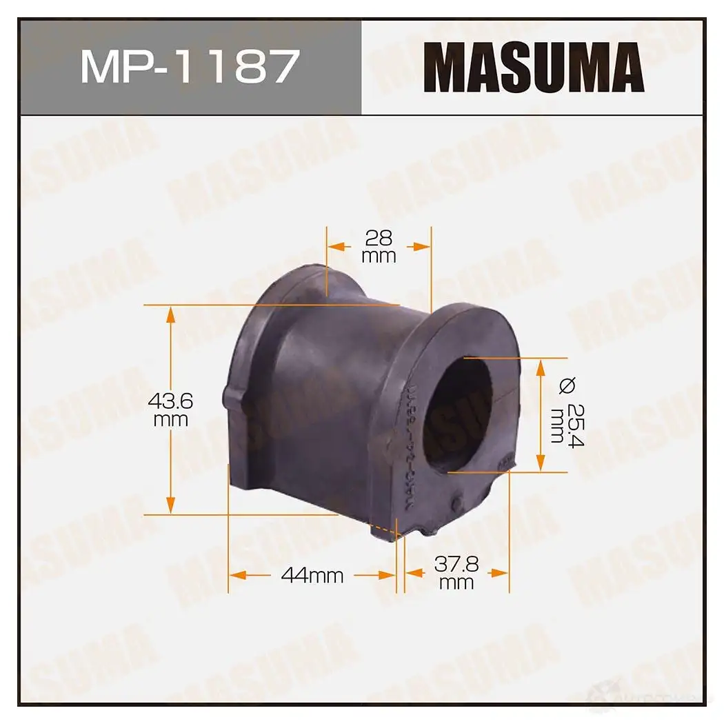 Втулка стабилизатора MASUMA MP-1187 1422883437 6E4P8Z A изображение 0